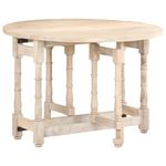 VIDAXL Table a manger Rond 110x76 cm Bois de manguier massif