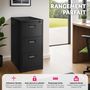 Voir la diapositive 3 : tectake Armoire de classement en métal en acier lâqué époxy noir