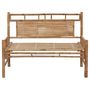 Voir la diapositive 3 : VIDAXL Banc de jardin avec coussin 120 cm Bambou