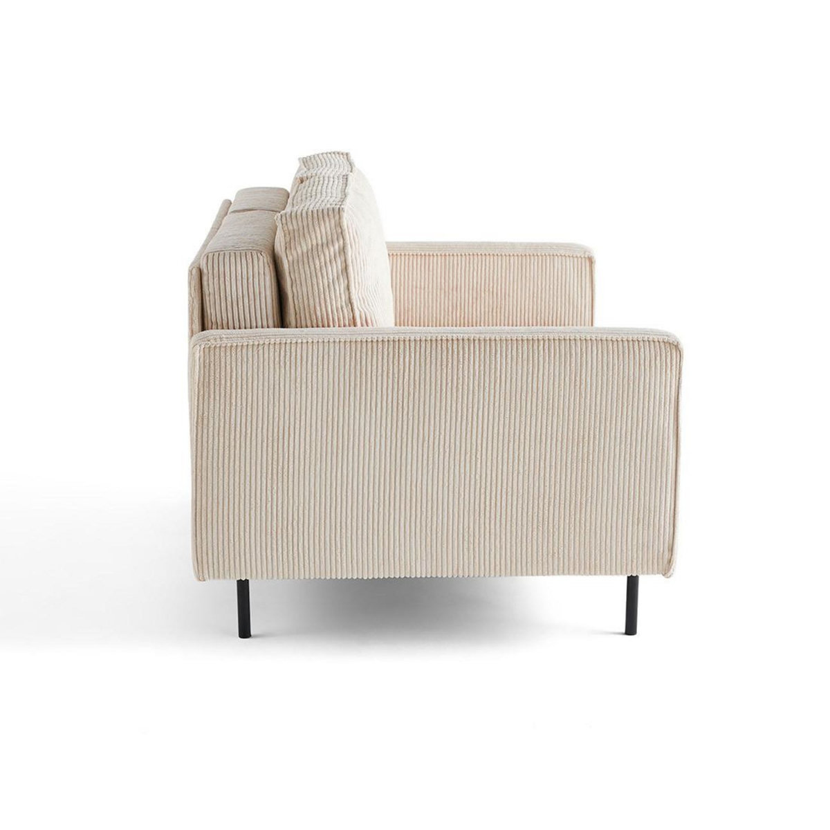 LISA DESIGN Charlie - canapé droit 2 places - en velours côtelé