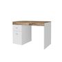 Voir la diapositive 3 : Bureau 1 porte 1 tiroir avec plateau coulissant et rangement 100 cm TAVIANO