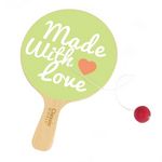 CLASSIC WORLD Classic World Wooden Racket with Ball on String 20191