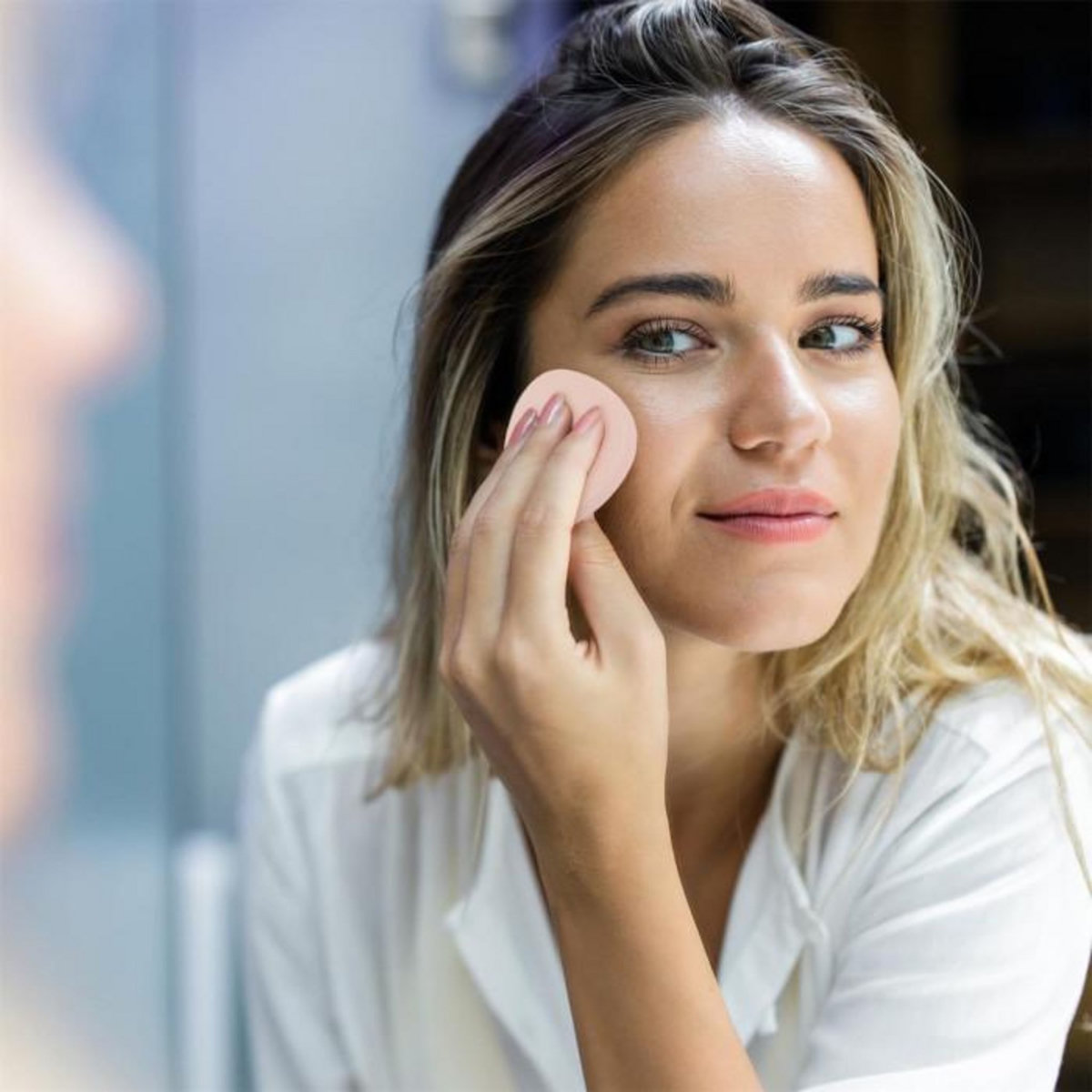 Paris Prix Lot de 10 Éponges à Maquillage  Teint  6cm Rose