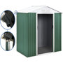 Voir la diapositive 1 : Habitat et Jardin Abri de jardin métal -  Rosas  - 4,07 m² avec gouttière - Vert