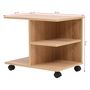 Voir la diapositive 6 : VIDAXL Etagere a roulettes 50x35x42 cm Chene