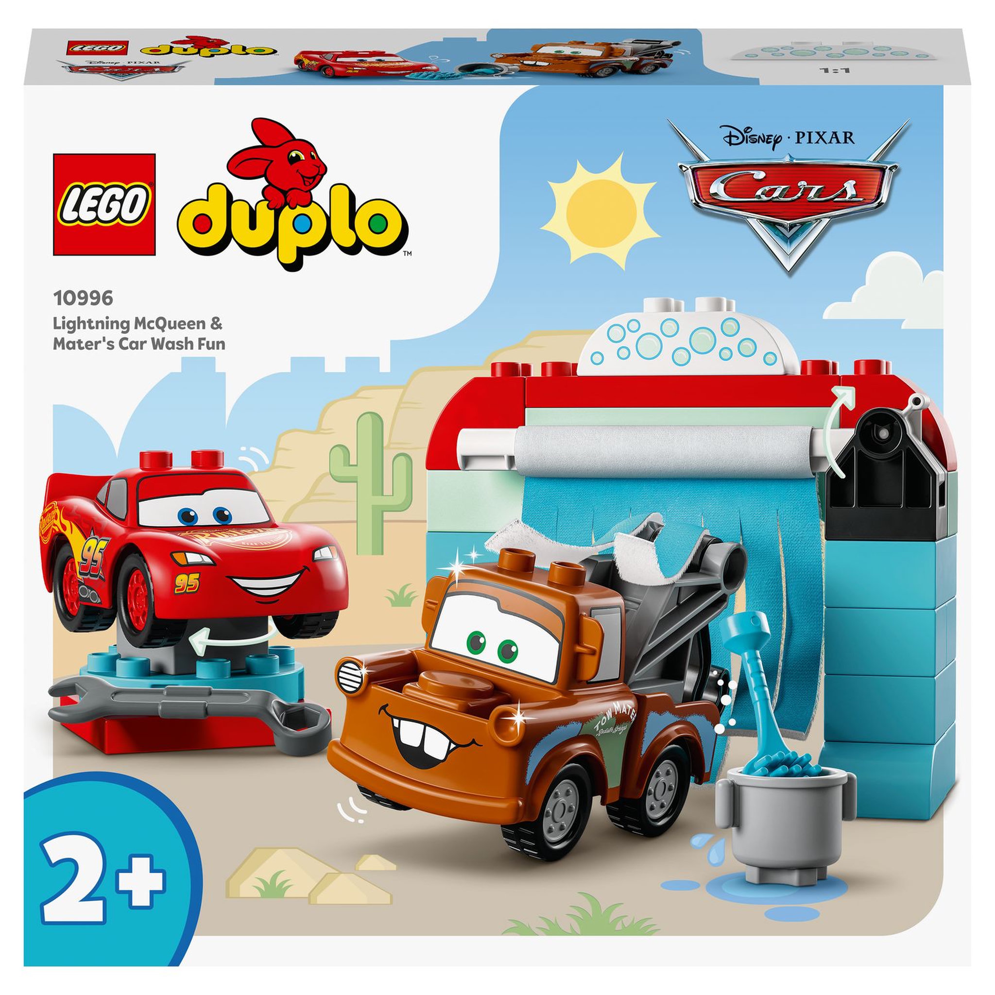 Voir la diapositive 1 : LEGO Duplo 10996 La station de lavage avec Flash Mc Queen et Martin, Jouet avec Voitures, Garçons et Filles 2 Ans