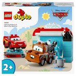 LEGO Duplo 10996 La station de lavage avec Flash Mc Queen et Martin, Jouet avec Voitures, Garçons et Filles 2 Ans