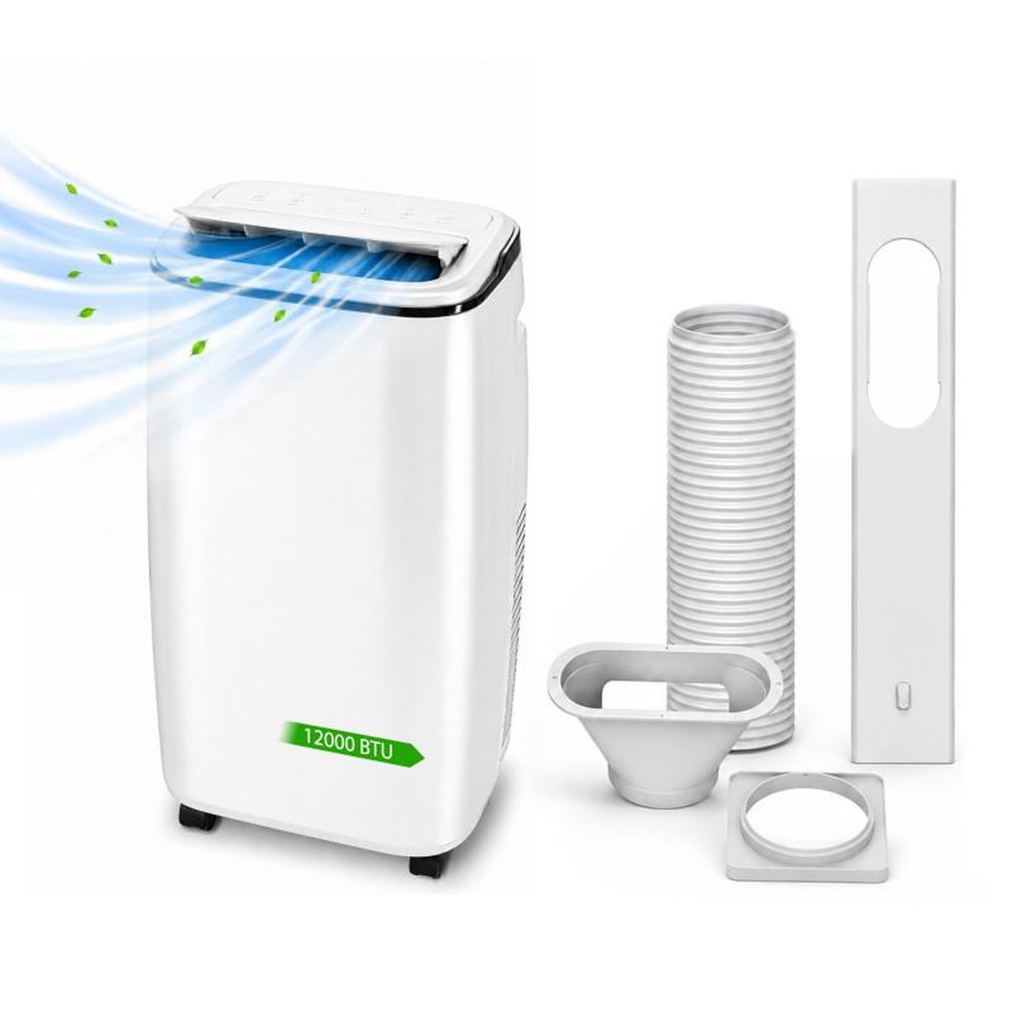 Climatiseur mobile multifonction 3-en-1 | 12 000 btu |  avec déshumidification