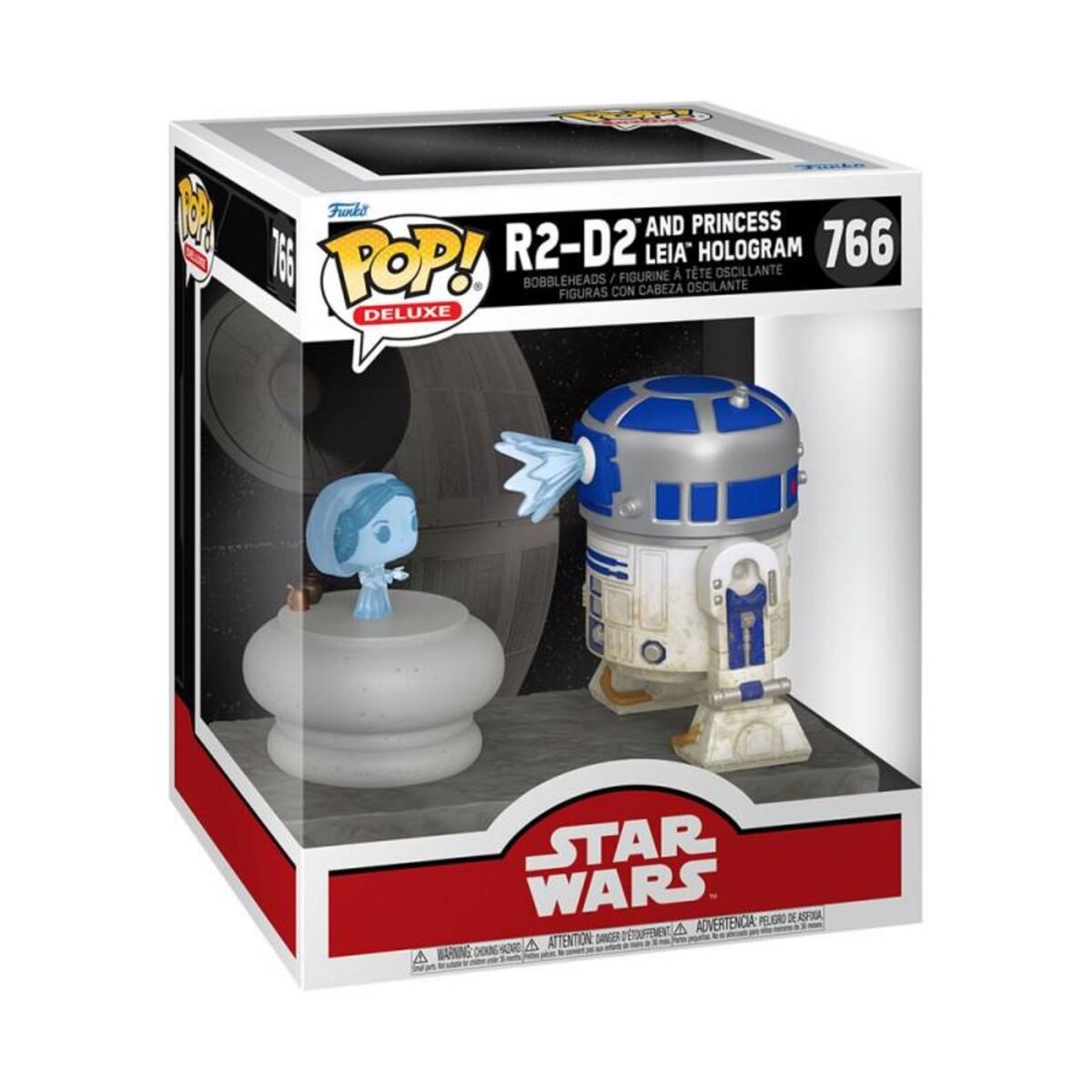 Funko Figurine Funko Pop Deluxe Star Wars R2 D2 and Princess Leia Hologram