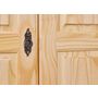 Voir la diapositive 8 : Armoire rustique en pin massif 3 portes  L150cm BASTIAN