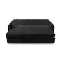 Voir la diapositive 3 : BEST MOBILIER Pocatello - canapé d'angle réversible 4 places - convertible avec coffre - en tissu bouclette