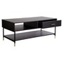 Voir la diapositive 1 : ATMOSPHERA Table basse 2 tiroirs 1 niche L110cm IRIS