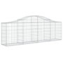 Voir la diapositive 3 : VIDAXL Paniers a gabions arques 20 pcs 200x30x60/80 cm Fer galvanise