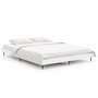 Voir la diapositive 2 : VIDAXL Cadre de lit sans matelas blanc 135x190 cm bois d'ingenierie