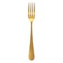 Voir la diapositive 2 : SECRET DE GOURMET Lot de 4 Fourchettes en Inox  Gold  20cm Or