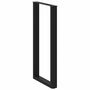 Voir la diapositive 4 : VIDAXL Pieds de table basse forme de U 2 pcs noir 60x(110-111)cm acier