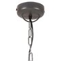 VIDAXL Lampe suspendue industrielle Gris Fer et bois solide 35 cm E27