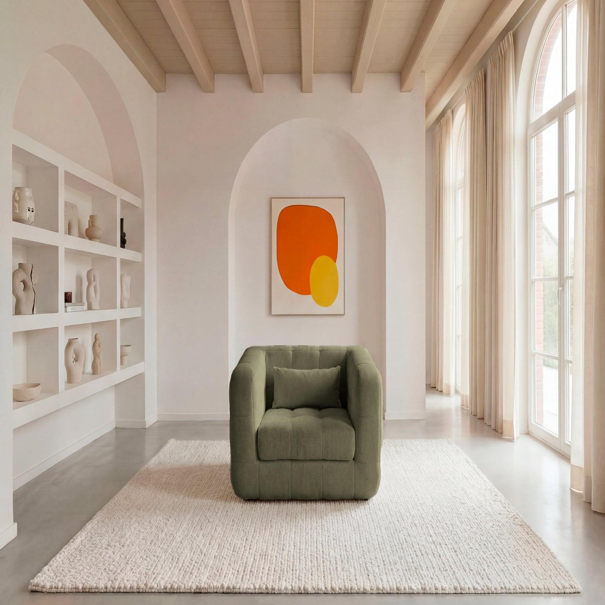 Voir la diapositive 3 : CASANOVA PARIS Arlette - fauteuil en tissu chenille