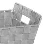 Voir la diapositive 3 :  Panier de Rangement  Biseauté  28cm Gris