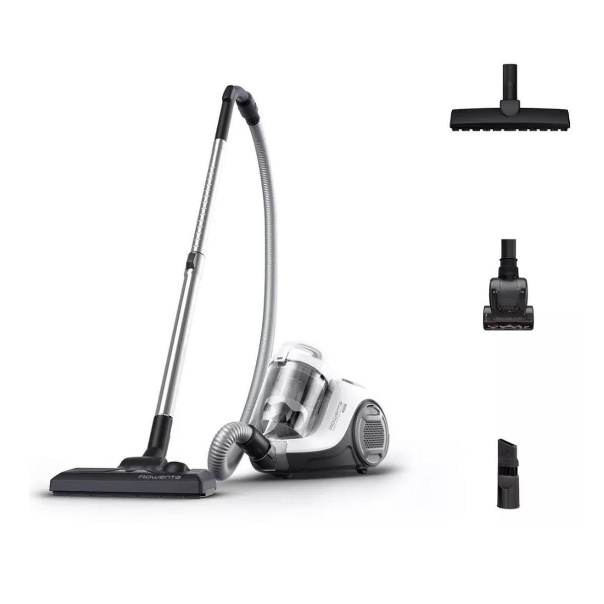 ROWENTA Aspirateur sans sac 77db blanc/gris - RO2957EA