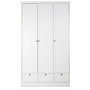 Voir la diapositive 1 : MARKET24 Armoire de chambre - LANDWOOD 18 - Blanc - 3 portes - 120 x 51 x 200 cm