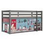 Voir la diapositive 1 : Paris Prix Lit Enfant Surélevé  Pino Pet Shop  90x200cm Gris
