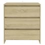 Voir la diapositive 3 : VIDAXL Buffet Chene sonoma 70x41x75 cm Bois d'ingenierie