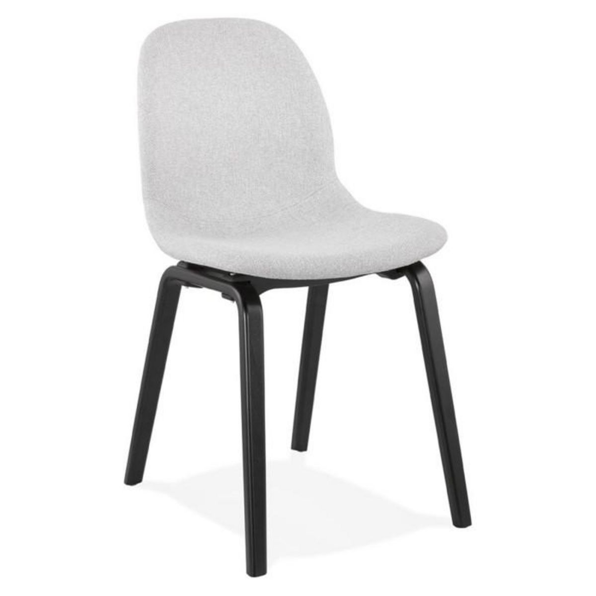 Paris Prix Chaise Design en Tissu  Tikel  81cm Gris & Noir