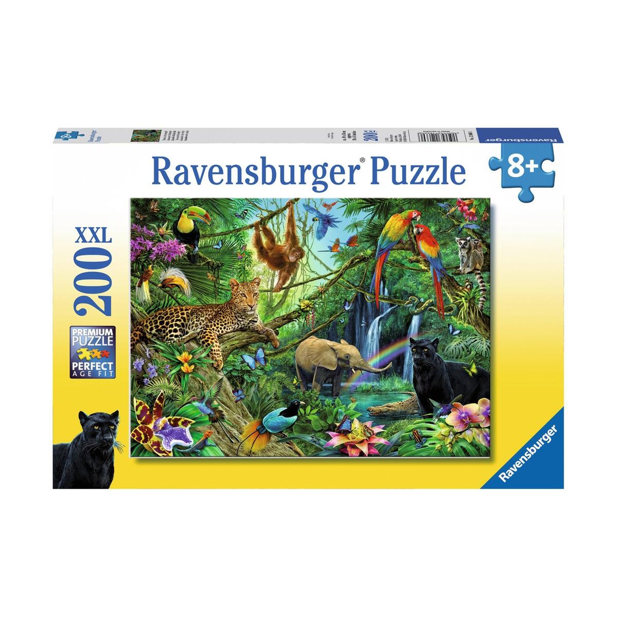 Voir la diapositive 2 : RAVENSBURGER Puzzle 200 p XXL - Animaux de la jungle