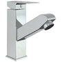 Voir la diapositive 3 : VIDAXL Robinet de lavabo retractable Finition chromee 157x172 mm