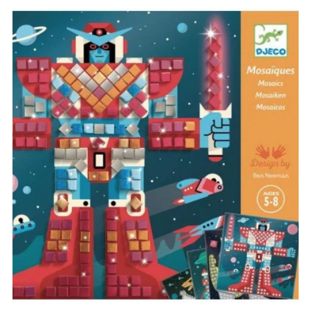 Djeco Collages Mosaiques Space battle