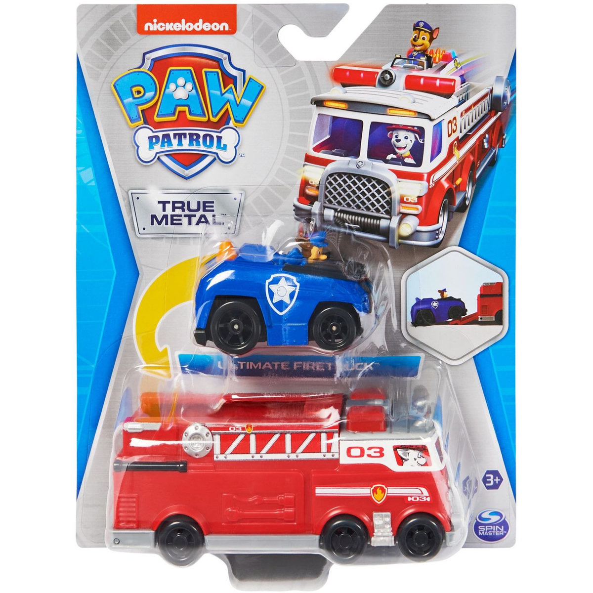 SPIN MASTER Pack Camion de Pompiers True Métal - La Pat' Patrouille