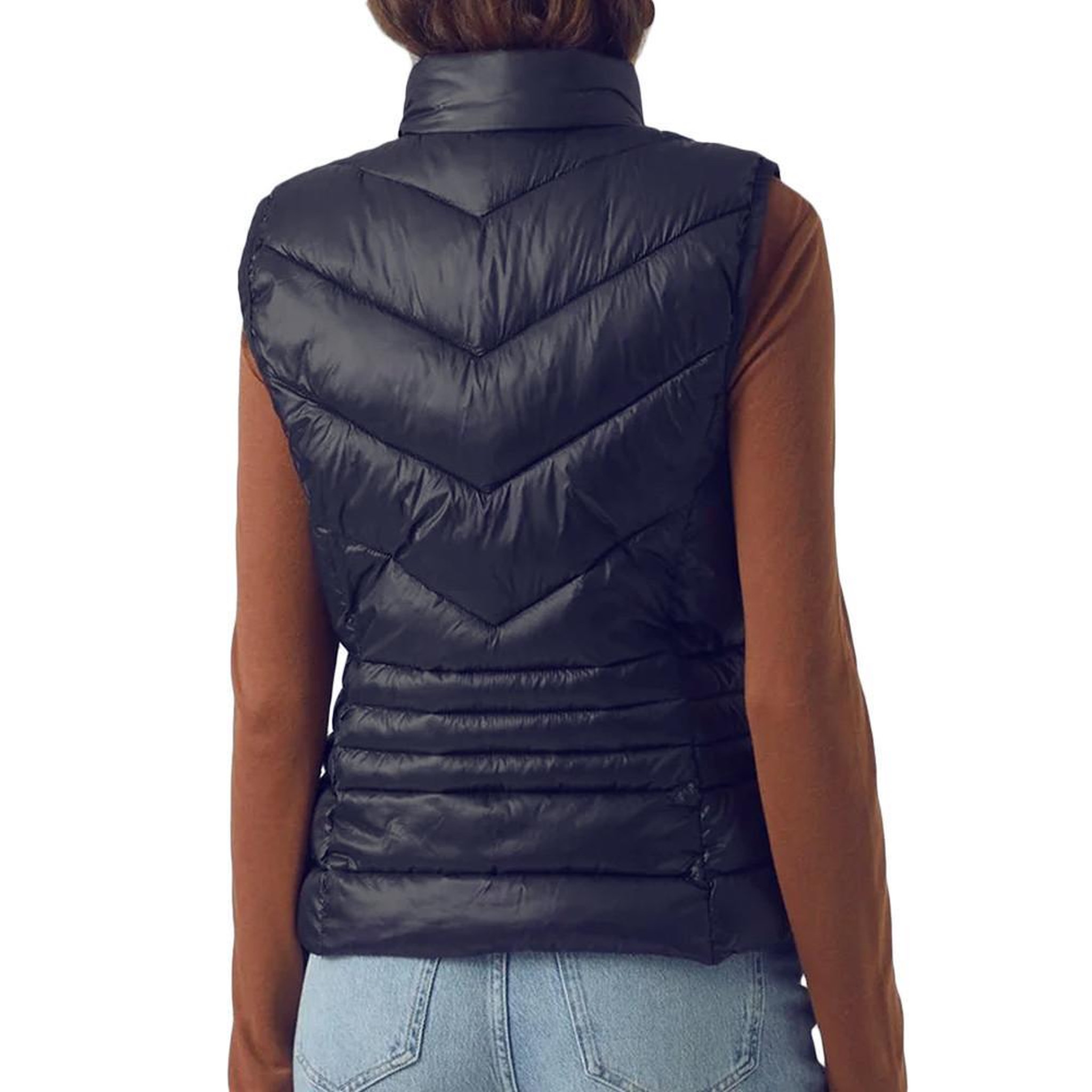 Voir la diapositive 2 : Vero Moda Doudoune sans manche Marine Femme Vero Moda Sorayasiv