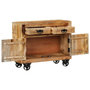 Voir la diapositive 2 : VIDAXL Buffet 80x30x65 cm bois de manguier brut massif