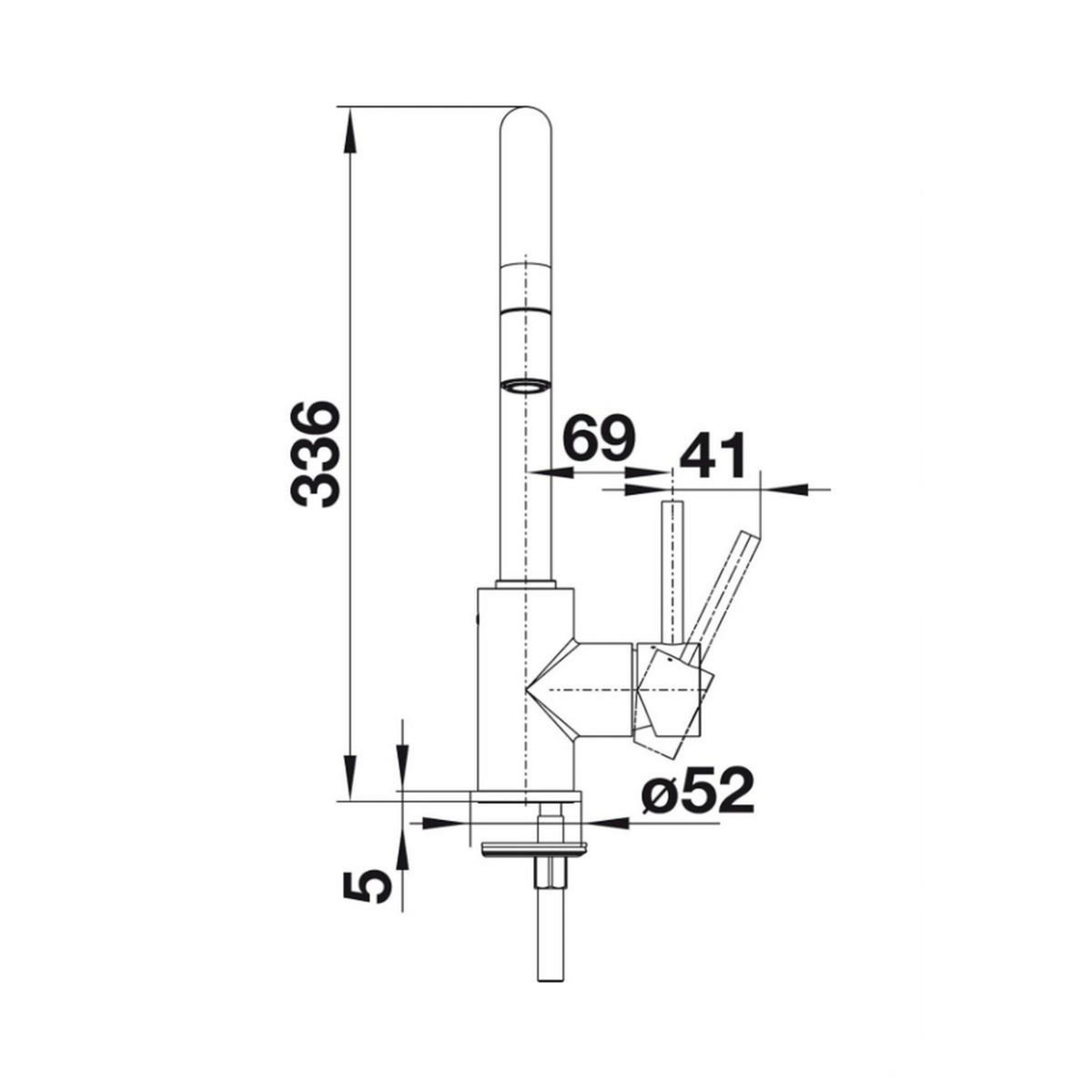 Blanco Mitigeur évier avec douchette anthracite - 521455