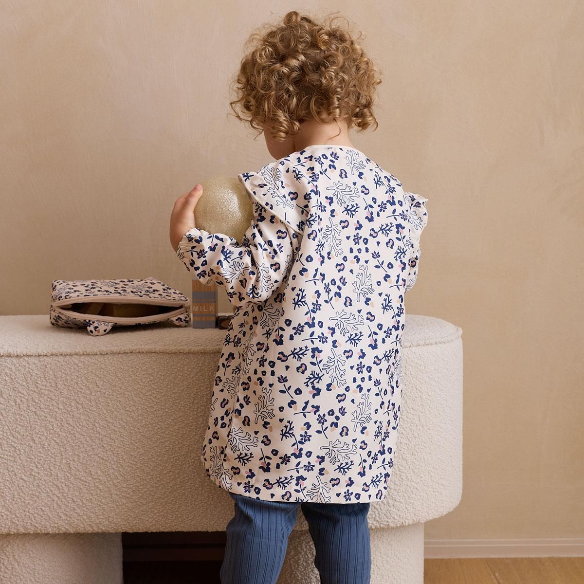 Petit Béguin Tablier enfant long Céleste