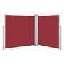 Voir la diapositive 2 : VIDAXL Auvent lateral retractable Rouge 120 x 600 cm