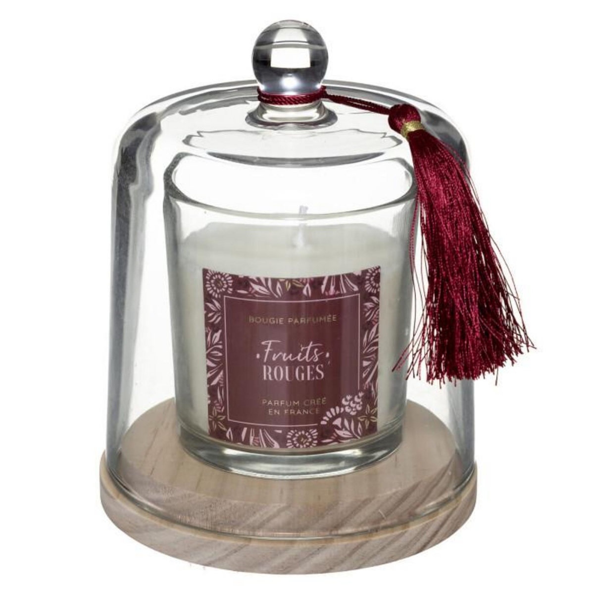 COMPTOIR DE LA BOUGIE Bougie Parfumée Cloche  Loli  130g Fruits Rouges