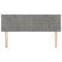 Voir la diapositive 3 : VIDAXL Tetes de lit 2 pcs Gris clair 72x5x78/88 cm Velours