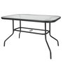 Voir la diapositive 5 : Paris Prix Ensemble Table de Jardin & 4 Chaises  Parasol  120cm Noir