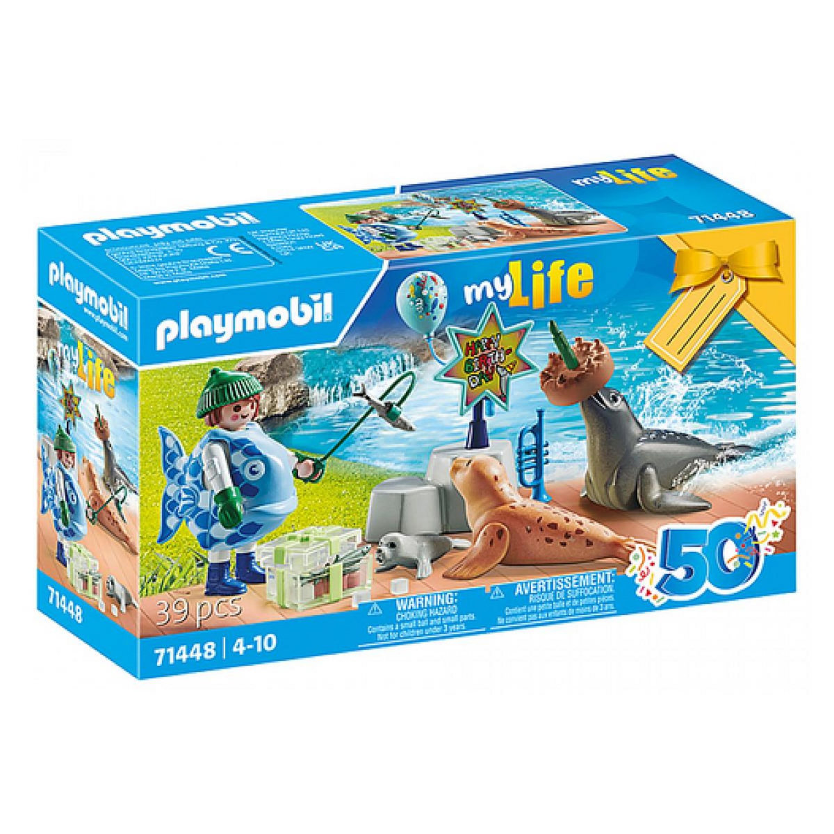 PLAYMOBIL 71448 Animatrice avec otarie et phoques