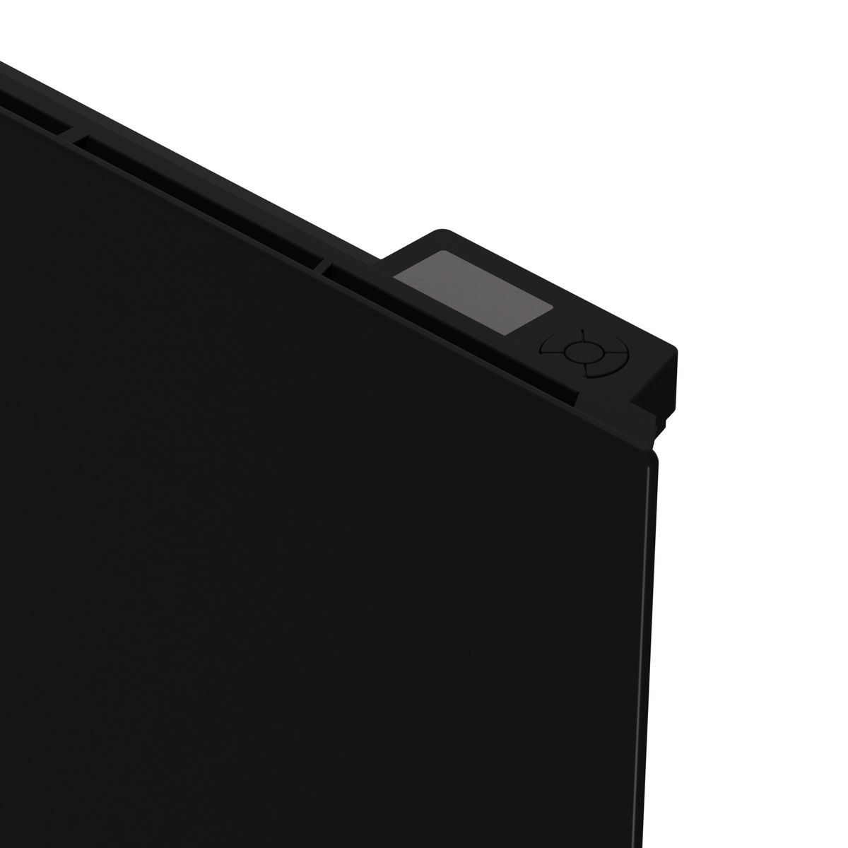 CAYENNE Radiateur électrique 1000W à inertie céramique en verre noir - Screen