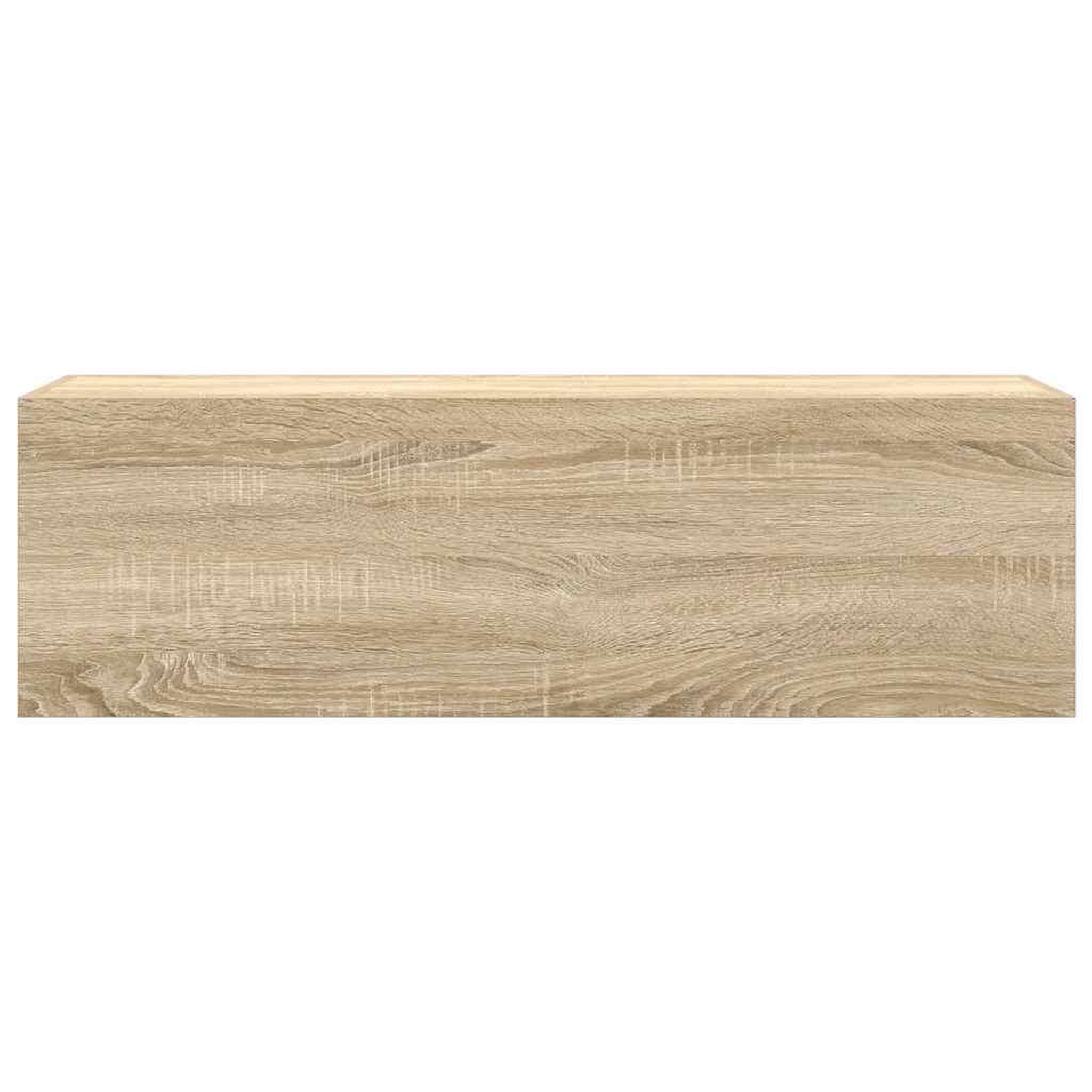 Voir la diapositive 4 : VIDAXL Armoire murale de bain chene sonoma 100x25x30cm bois ingenierie