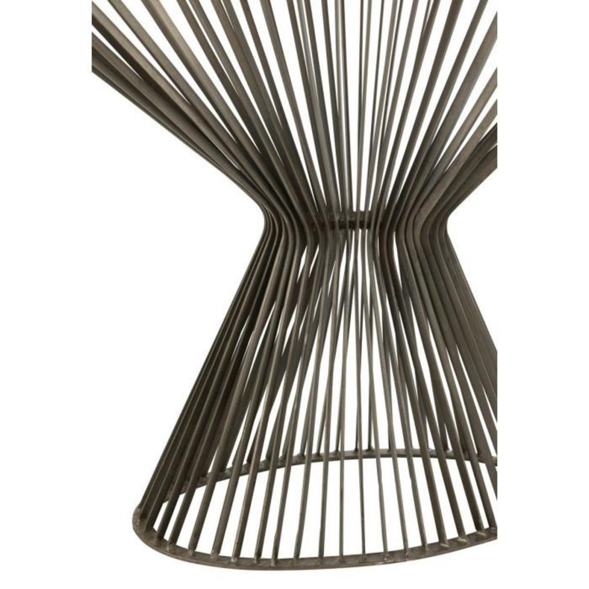 Paris Prix Console Design en Métal  Barreaux  121cm Gris