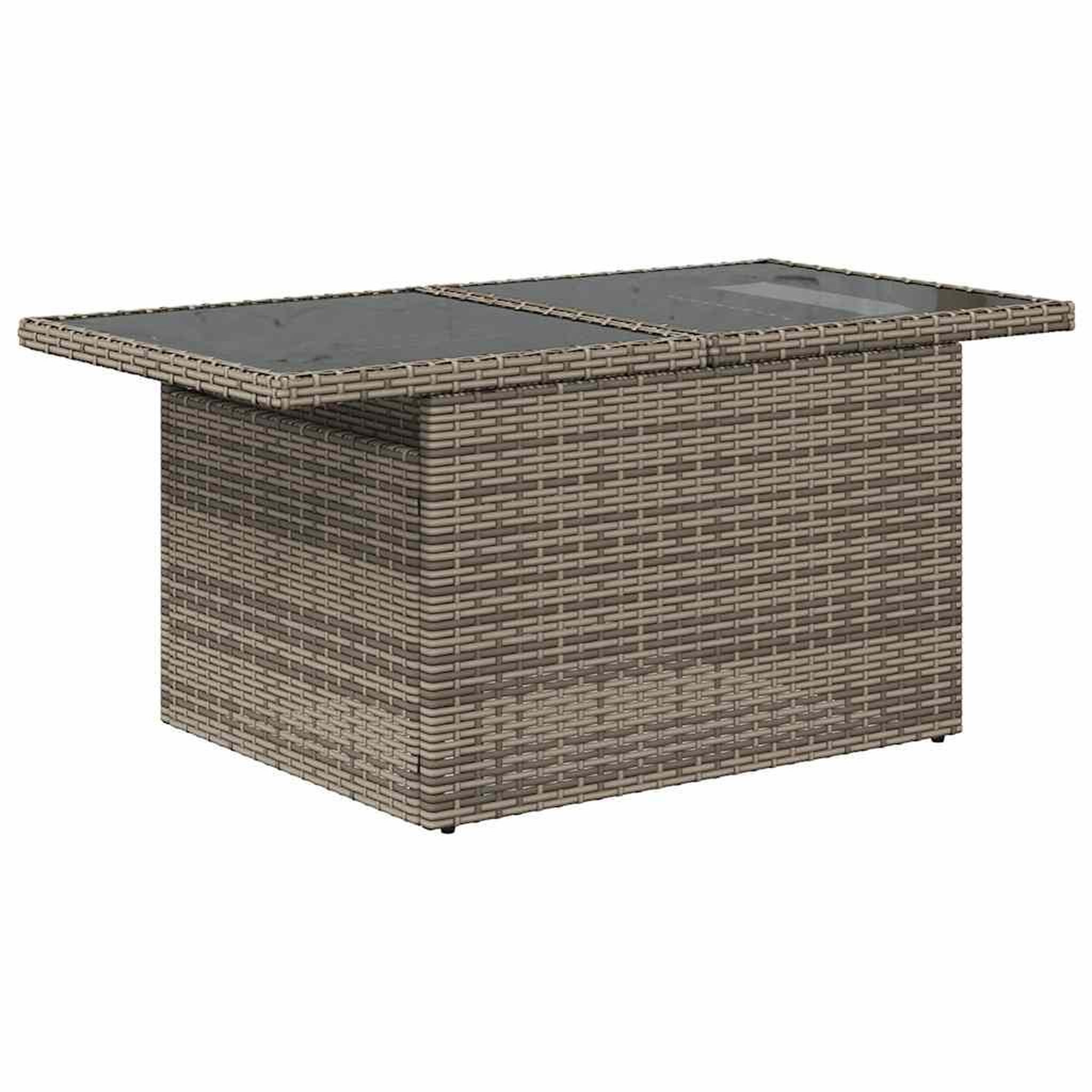 Voir la diapositive 5 : VIDAXL Salon de jardin 5 pcs avec coussins gris resine tressee