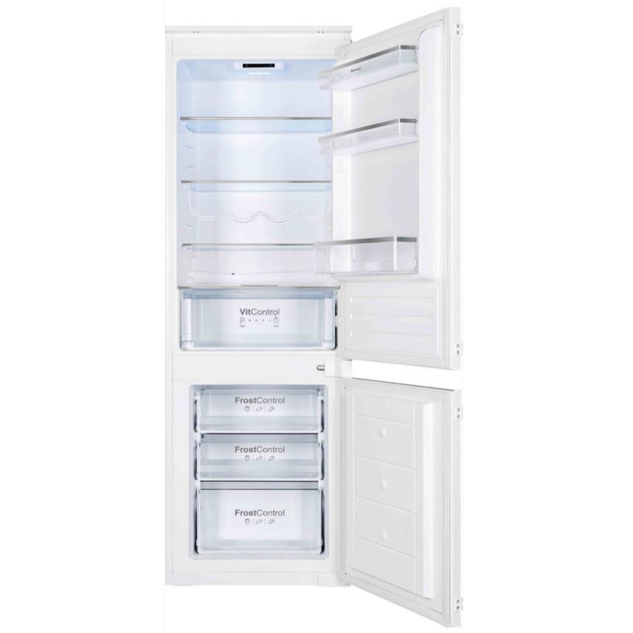 Amica Réfrigérateur combiné intégrable à glissières 270l - ab8272e