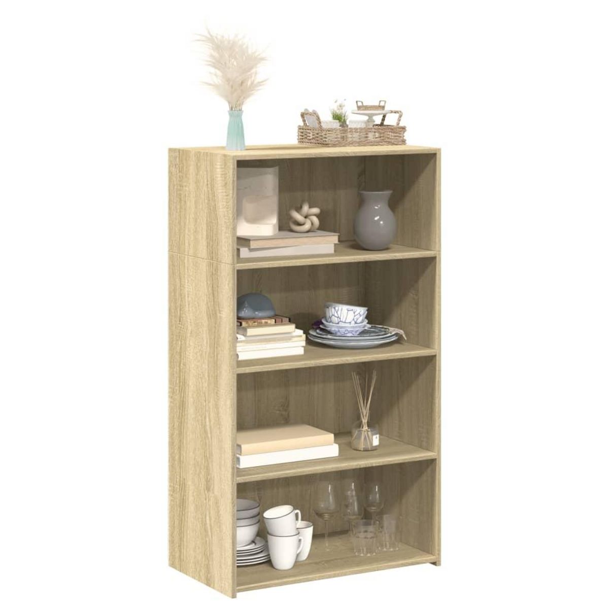 VIDAXL Buffet haut chene sonoma 70x41x124 cm bois d'ingenierie