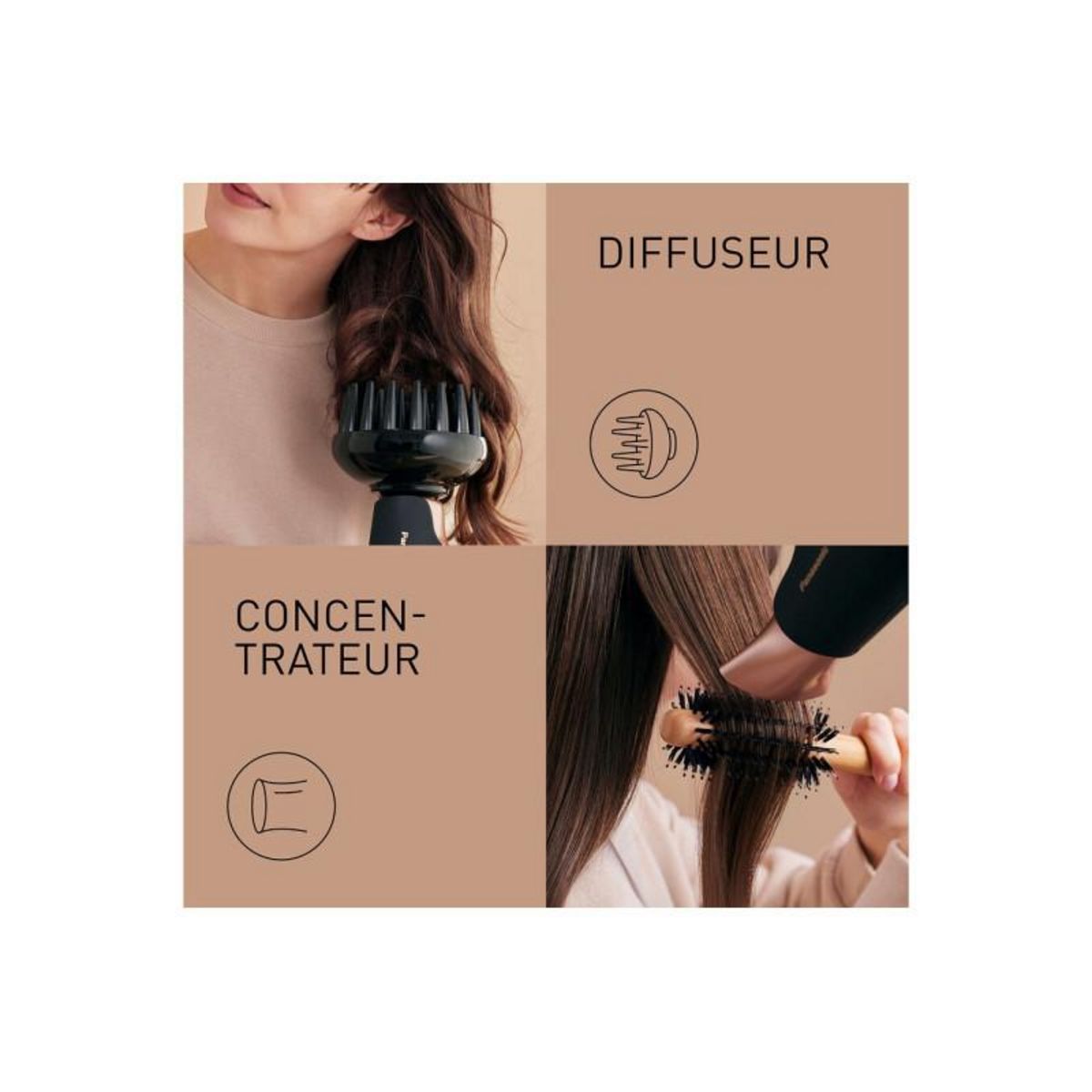 PANASONIC Sèche cheveux EH-NA9J-K825