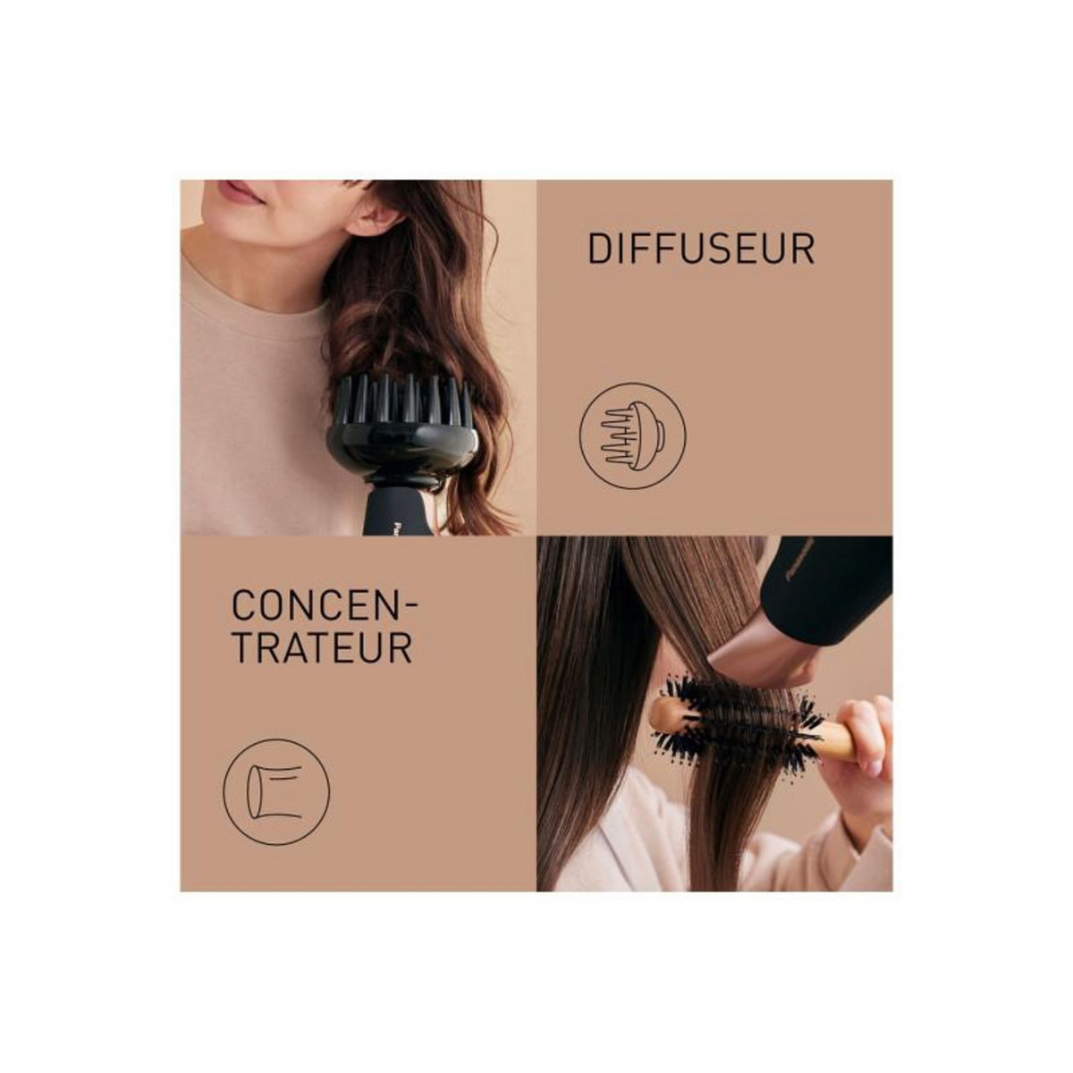 PANASONIC Sèche cheveux EH-NA9J-K825