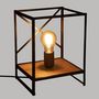 Voir la diapositive 2 : Paris Prix Lampe à Poser Design  Sideo  26cm Noir